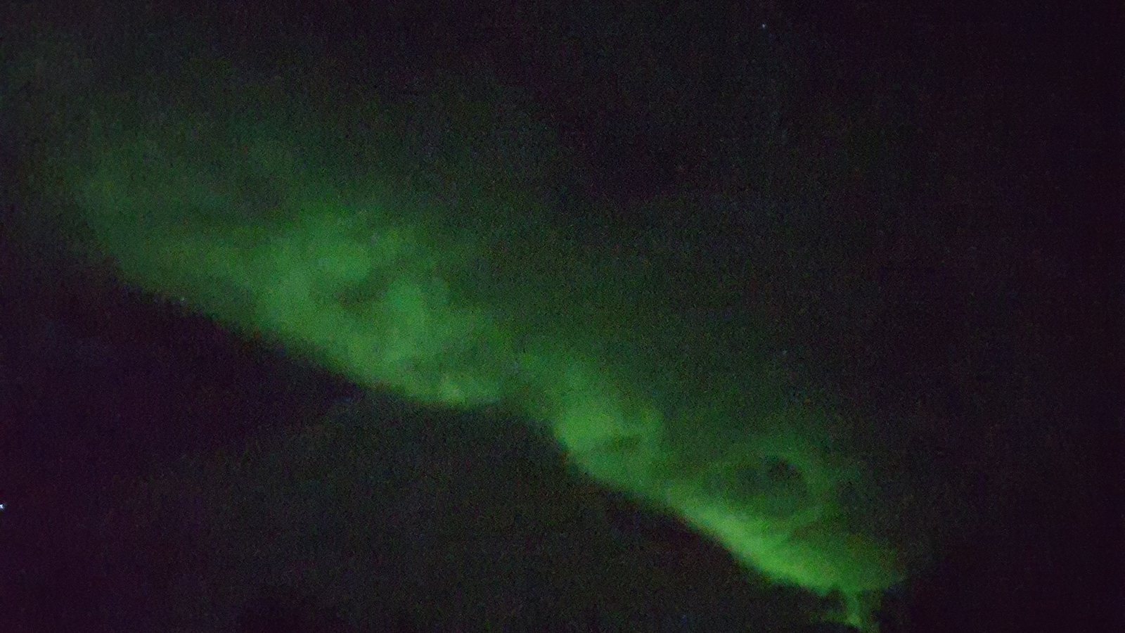 Die Polarlichter am letzten Abend. (Foto: vk)