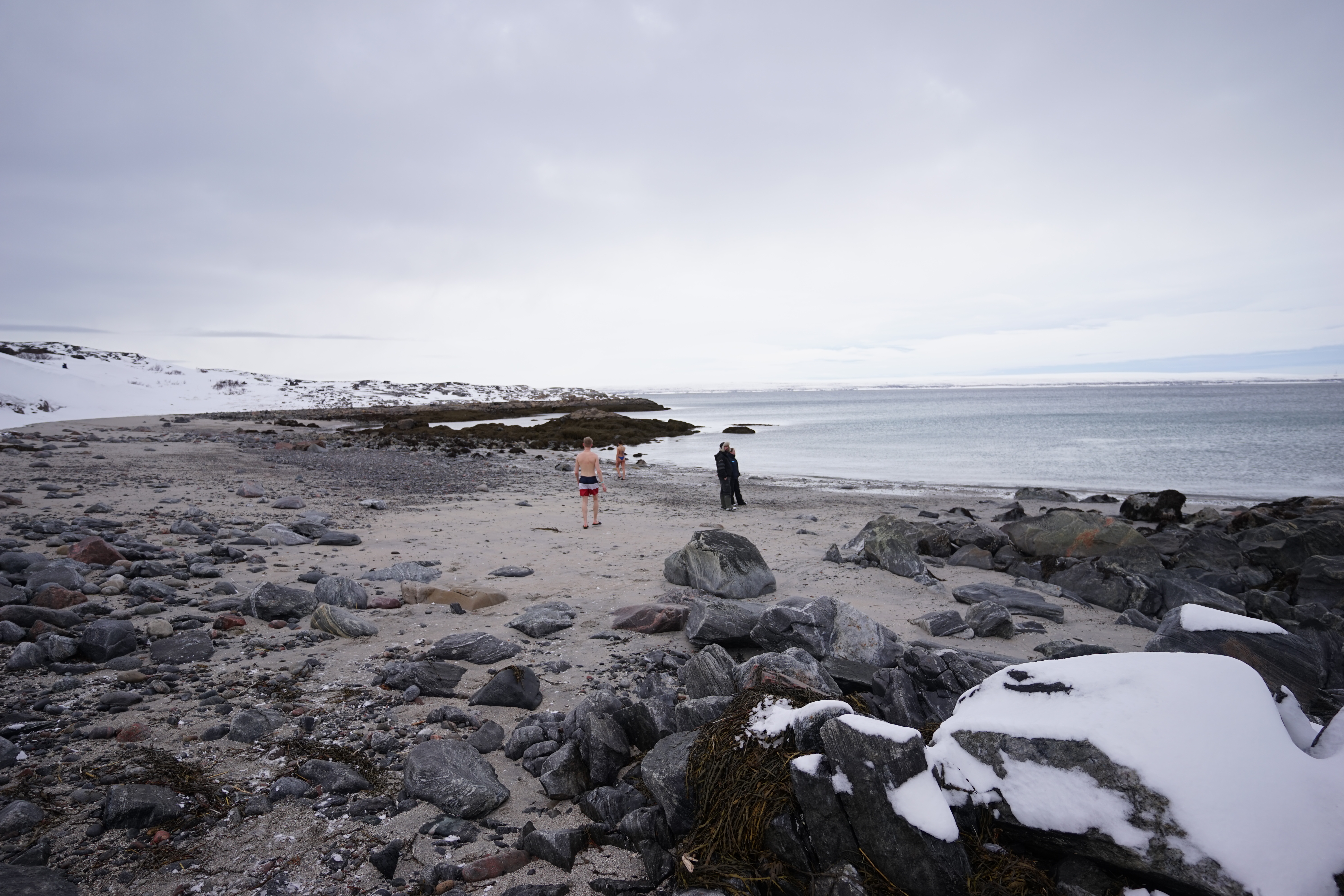 Beim Eisbaden in Norwegen. Wassertemperatur: Zwei Grad. (Foto: Johannes Schröder)