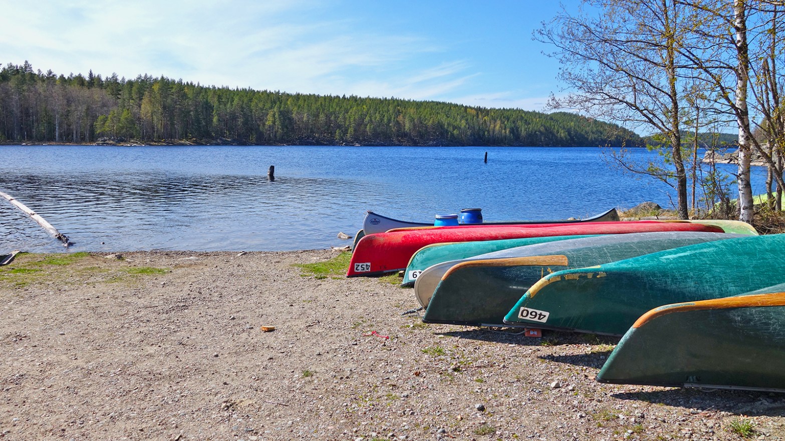 Kanu leihen an der finnischen Seenplatte? 50 Euro pro Tag! Schön sieht's trotzdem aus. (Foto: vk)